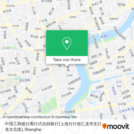 中国工商银行离行式自助银行(上海分行徐汇龙华支行龙水北路) map