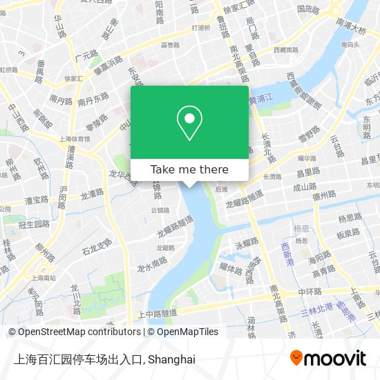 上海百汇园停车场出入口 map