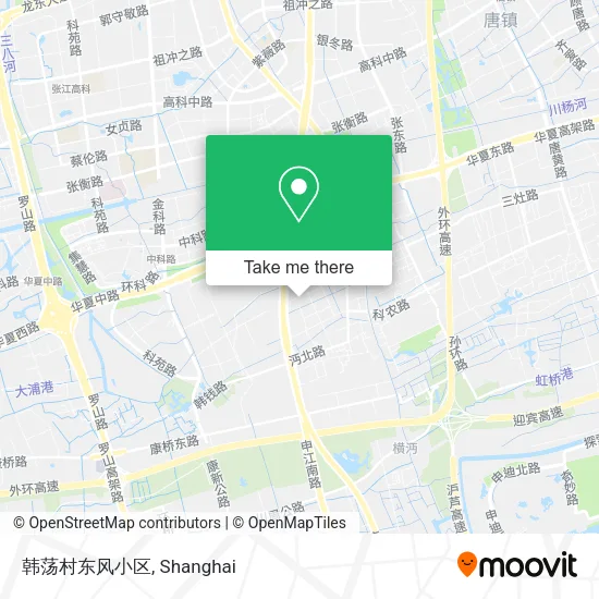 韩荡村东风小区 map