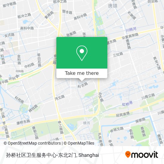 孙桥社区卫生服务中心-东北2门 map