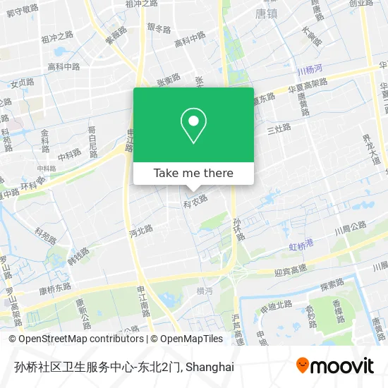 孙桥社区卫生服务中心-东北2门 map