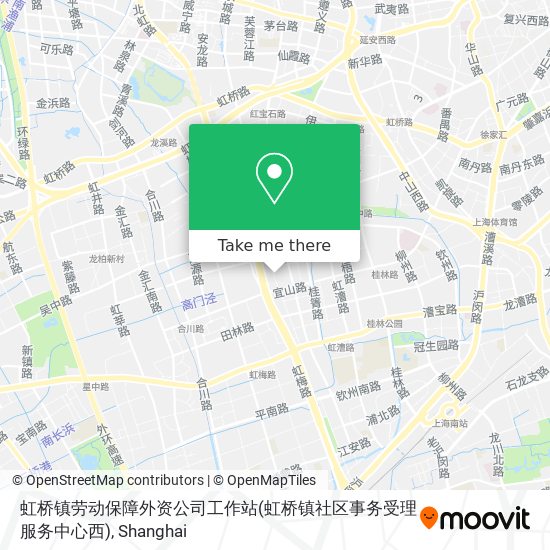 虹桥镇劳动保障外资公司工作站(虹桥镇社区事务受理服务中心西) map