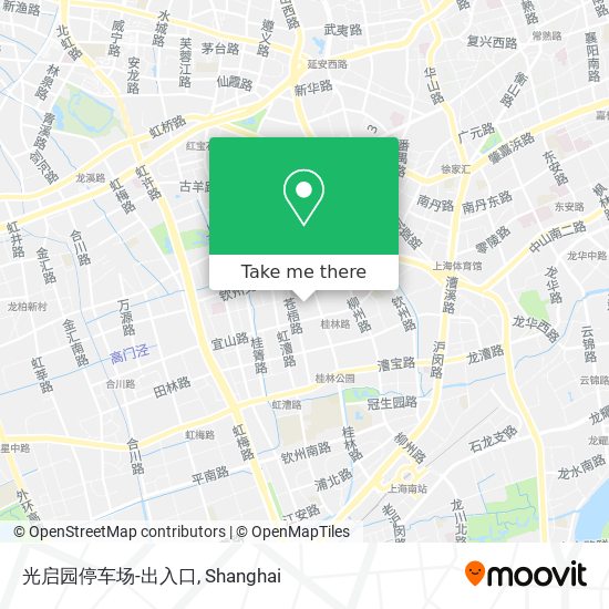 光启园停车场-出入口 map