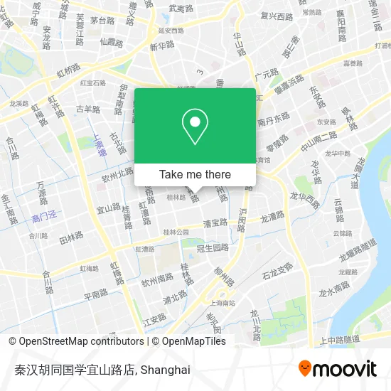 秦汉胡同国学宜山路店 map