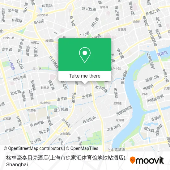 格林豪泰贝壳酒店(上海市徐家汇体育馆地铁站酒店) map