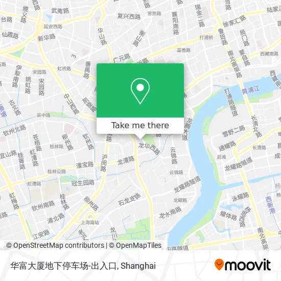 华富大厦地下停车场-出入口 map