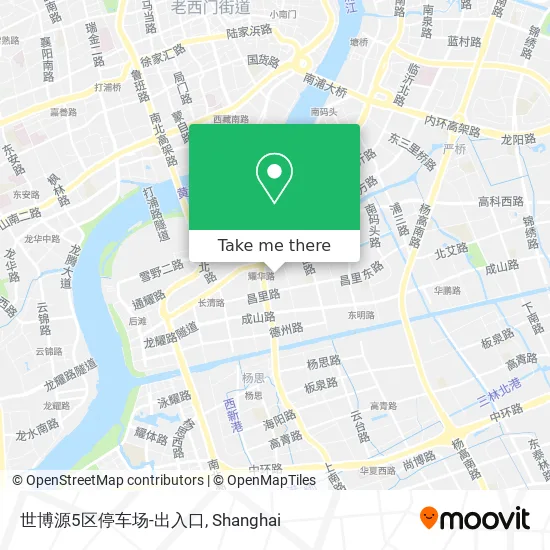 世博源5区停车场-出入口 map