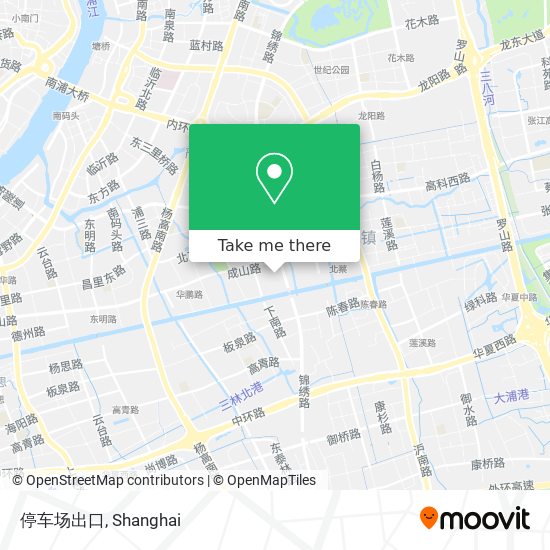 停车场出口 map