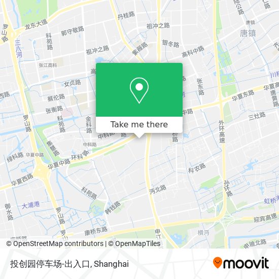 投创园停车场-出入口 map