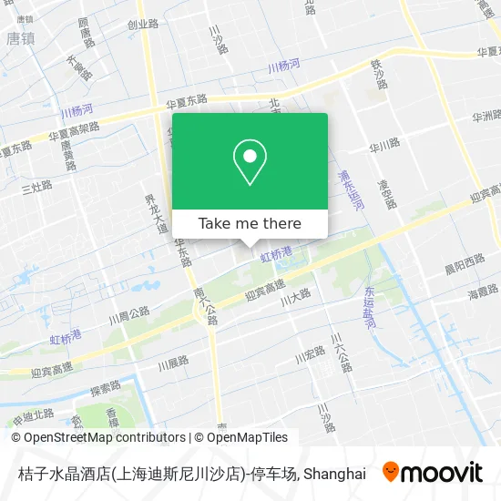 桔子水晶酒店(上海迪斯尼川沙店)-停车场 map