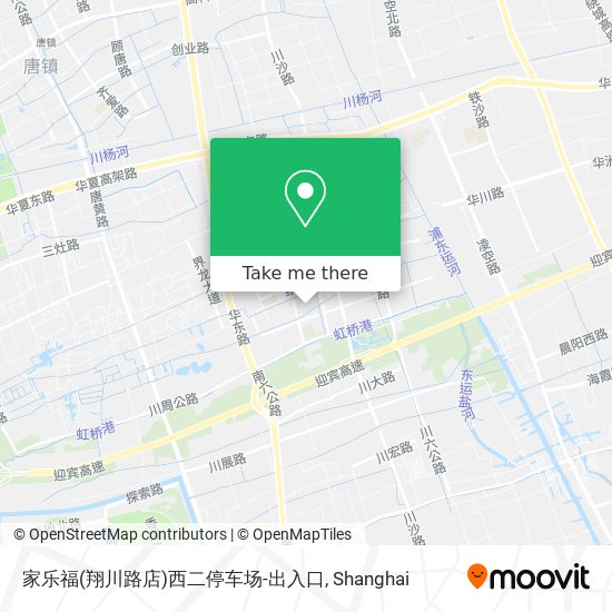 家乐福(翔川路店)西二停车场-出入口 map