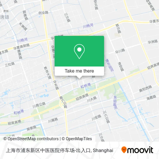 上海市浦东新区中医医院停车场-出入口 map