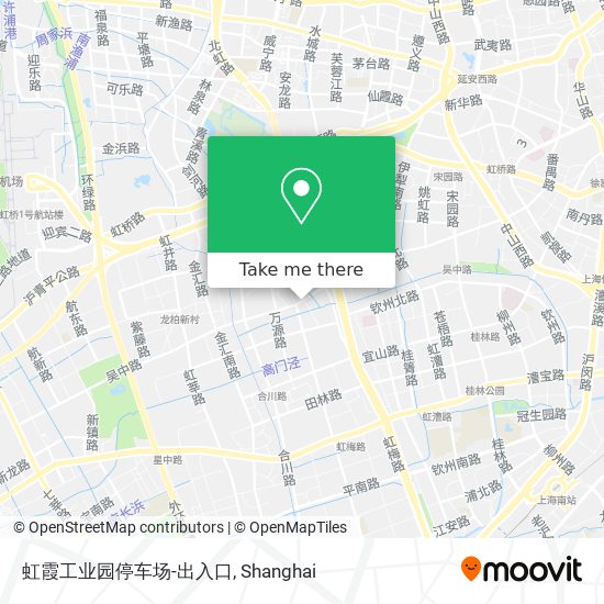 虹霞工业园停车场-出入口 map