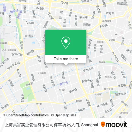 上海集富实业管理有限公司停车场-出入口 map