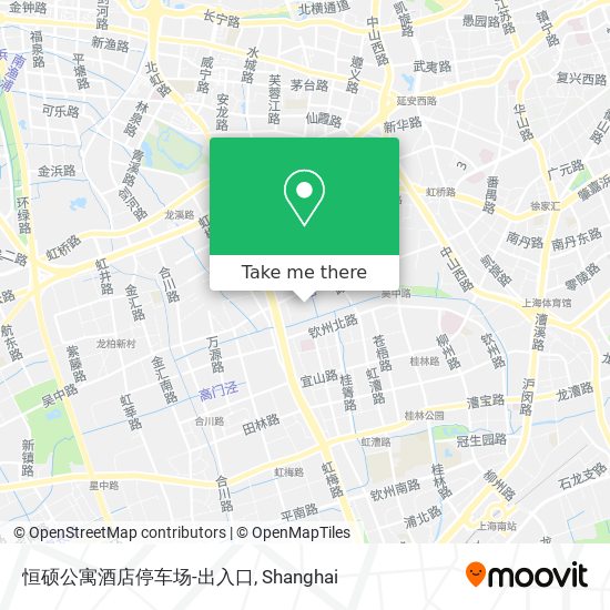 恒硕公寓酒店停车场-出入口 map