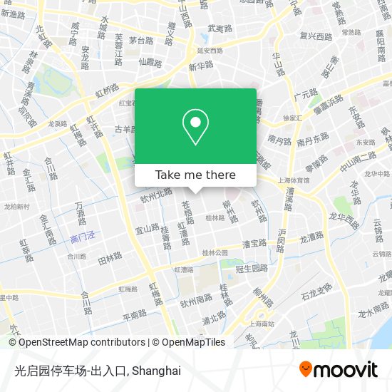 光启园停车场-出入口 map