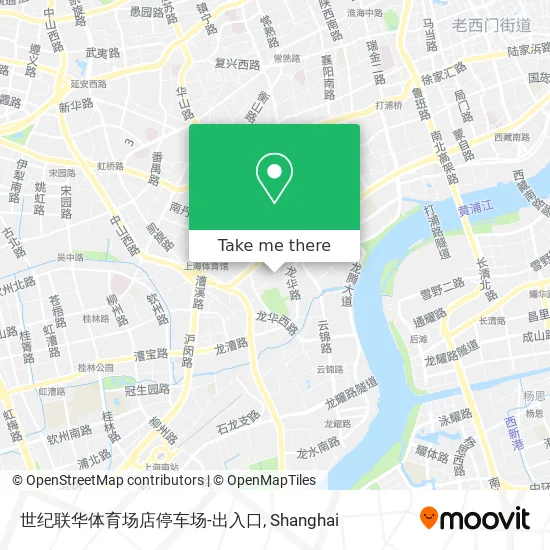 世纪联华体育场店停车场-出入口 map
