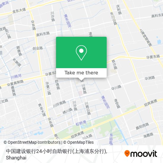 中国建设银行24小时自助银行(上海浦东分行) map