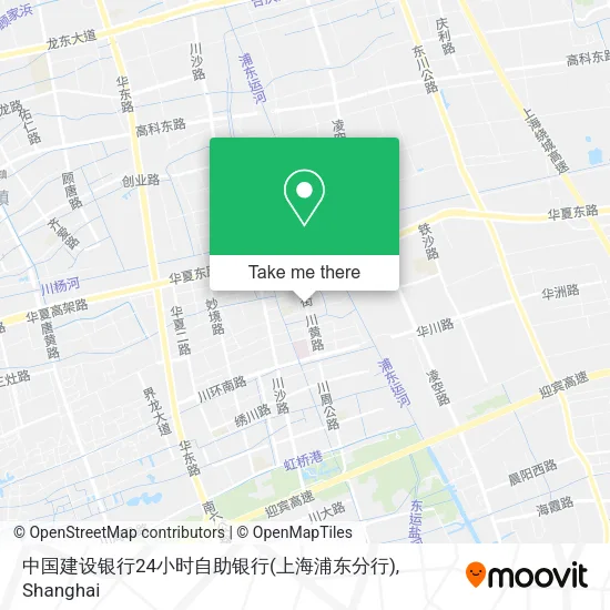 中国建设银行24小时自助银行(上海浦东分行) map