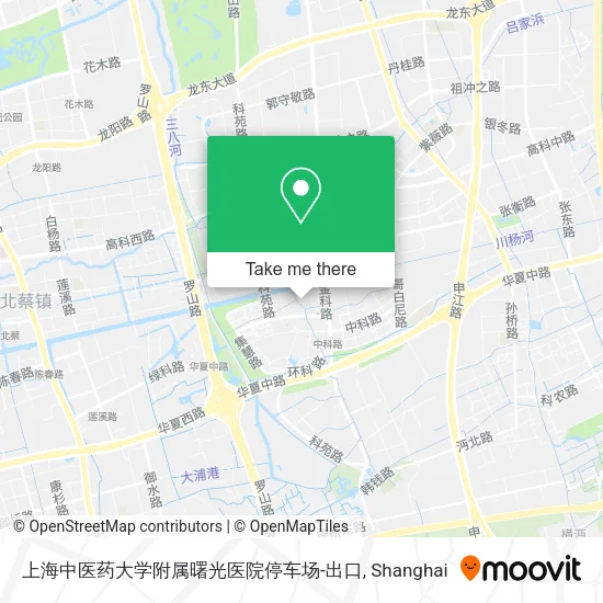 上海中医药大学附属曙光医院停车场-出口 map