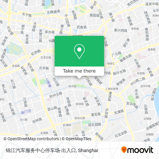 锦江汽车服务中心停车场-出入口 map