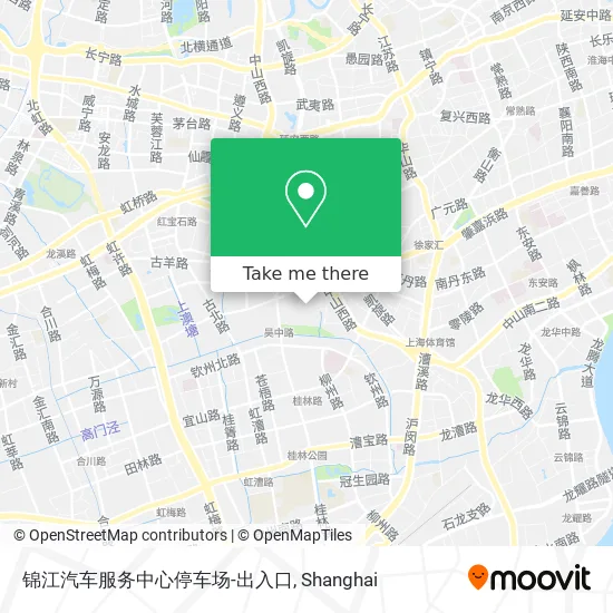 锦江汽车服务中心停车场-出入口 map