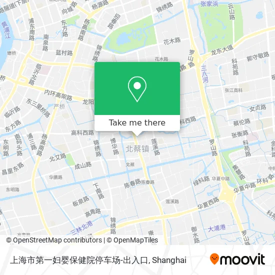 上海市第一妇婴保健院停车场-出入口 map