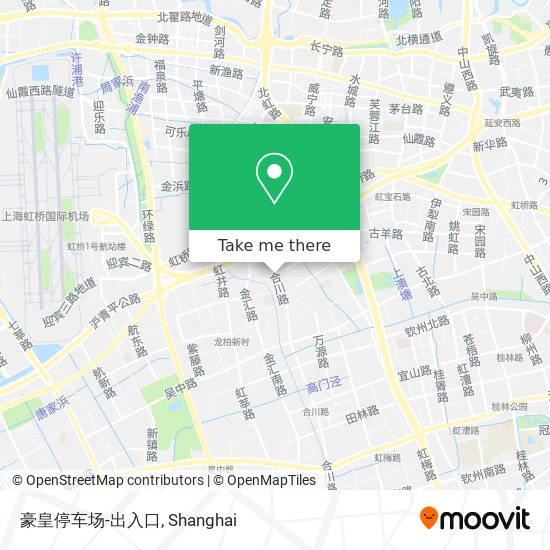 豪皇停车场-出入口 map