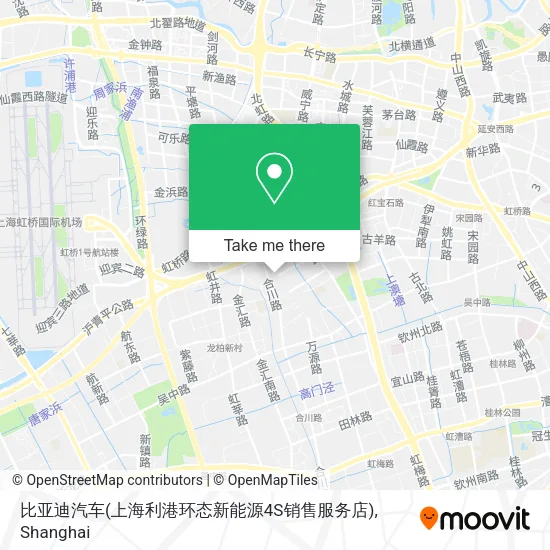 比亚迪汽车(上海利港环态新能源4S销售服务店) map