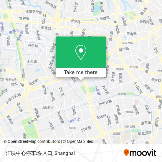 汇映中心停车场-入口 map