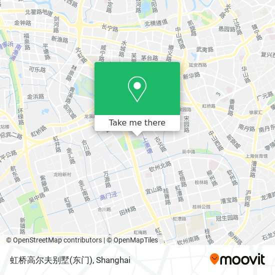 虹桥高尔夫别墅(东门) map