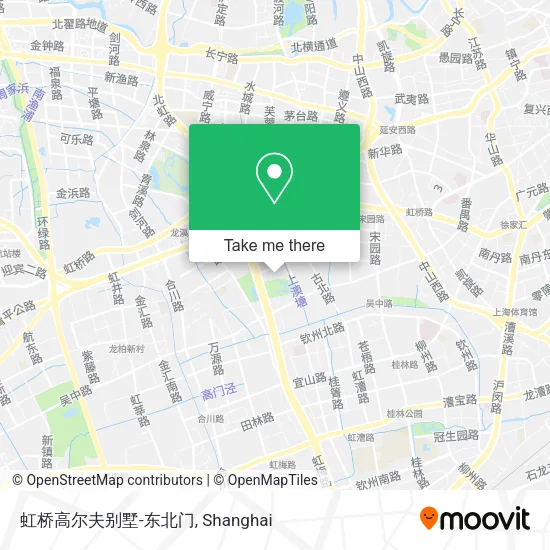 虹桥高尔夫别墅-东北门 map