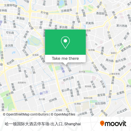 哈一顿国际大酒店停车场-出入口 map