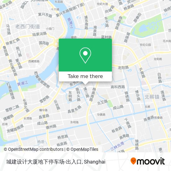 城建设计大厦地下停车场-出入口 map