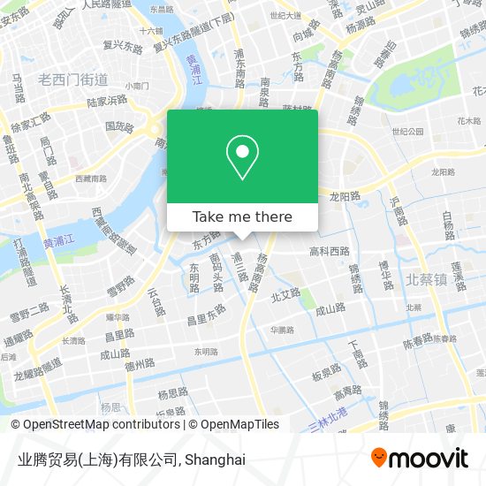 业腾贸易(上海)有限公司 map