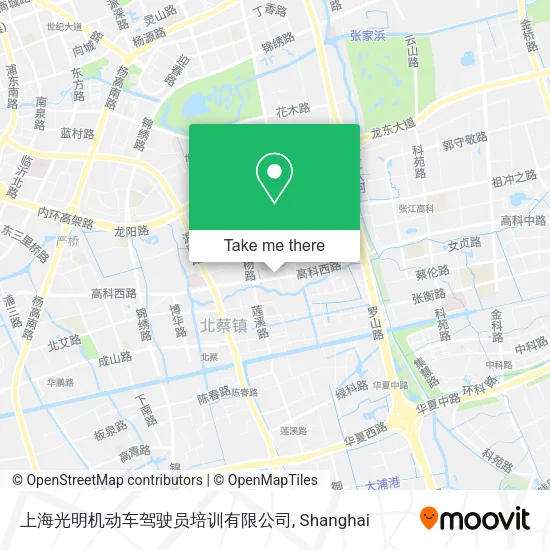 上海光明机动车驾驶员培训有限公司 map