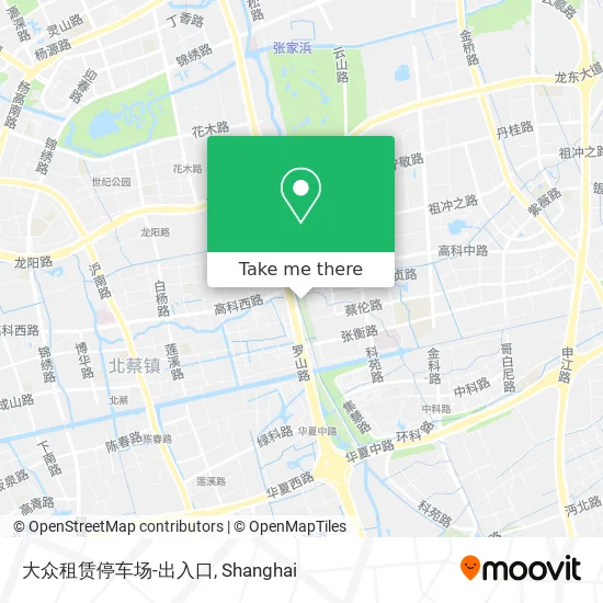 大众租赁停车场-出入口 map