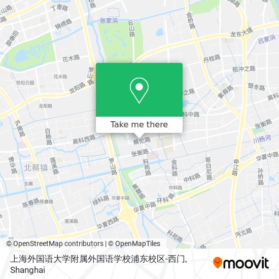 上海外国语大学附属外国语学校浦东校区-西门 map