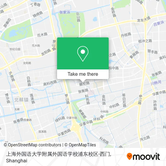 上海外国语大学附属外国语学校浦东校区-西门 map