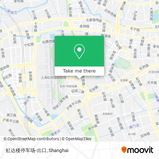 虹达楼停车场-出口 map