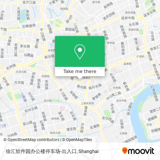 徐汇软件园办公楼停车场-出入口 map