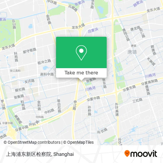 上海浦东新区检察院 map