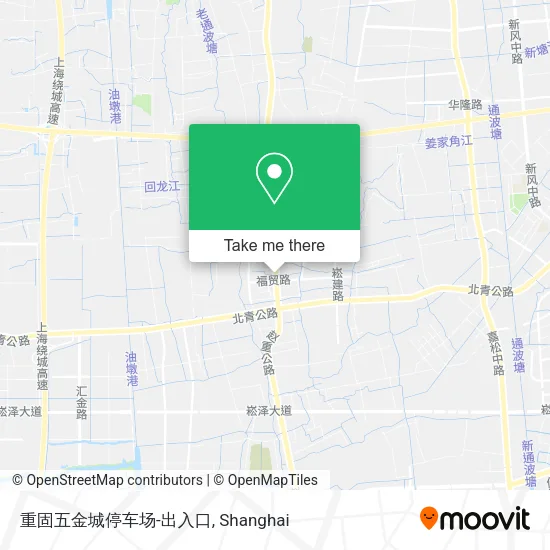 重固五金城停车场-出入口 map