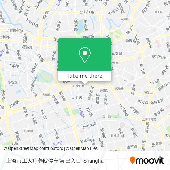 上海市工人疗养院停车场-出入口 map