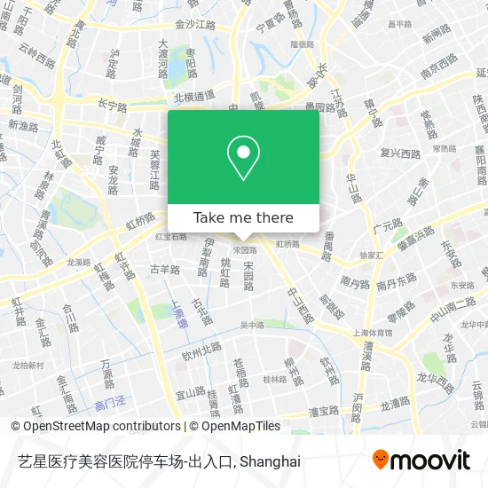 艺星医疗美容医院停车场-出入口 map