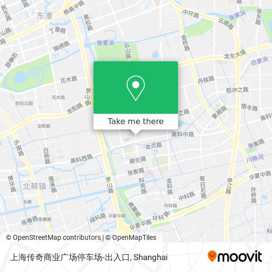 上海传奇商业广场停车场-出入口 map