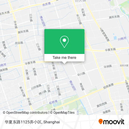 华夏东路1125弄小区 map