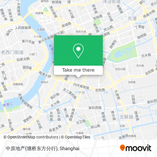 中原地产(塘桥东方分行) map