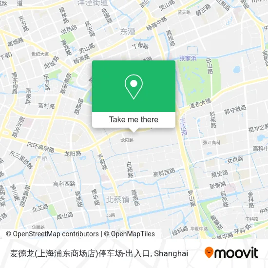 麦德龙(上海浦东商场店)停车场-出入口 map