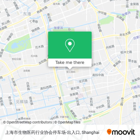 上海市生物医药行业协会停车场-出入口 map